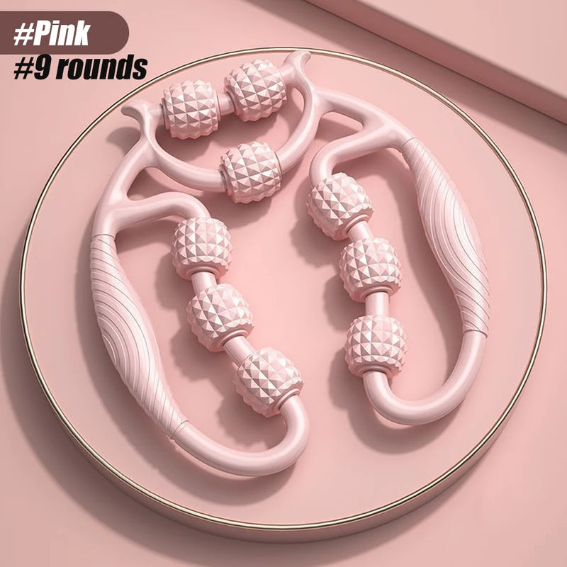 Round Massager Roller for Waist Abdominal Muscles Ring Leg Clip Stovepipe To Clear The Meridian Portable Cellulite Massage Tools