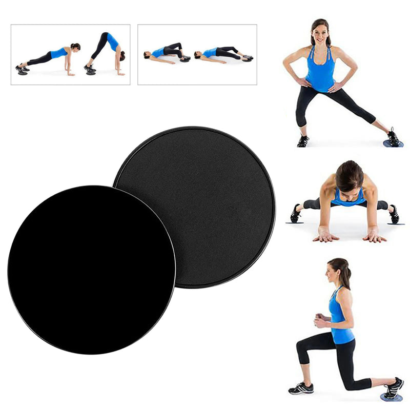 2Pcs Exercise Sliding Plate Dual Sided Abdominal Core Training Plate Strength Training Sliders for Body Muscle Workout