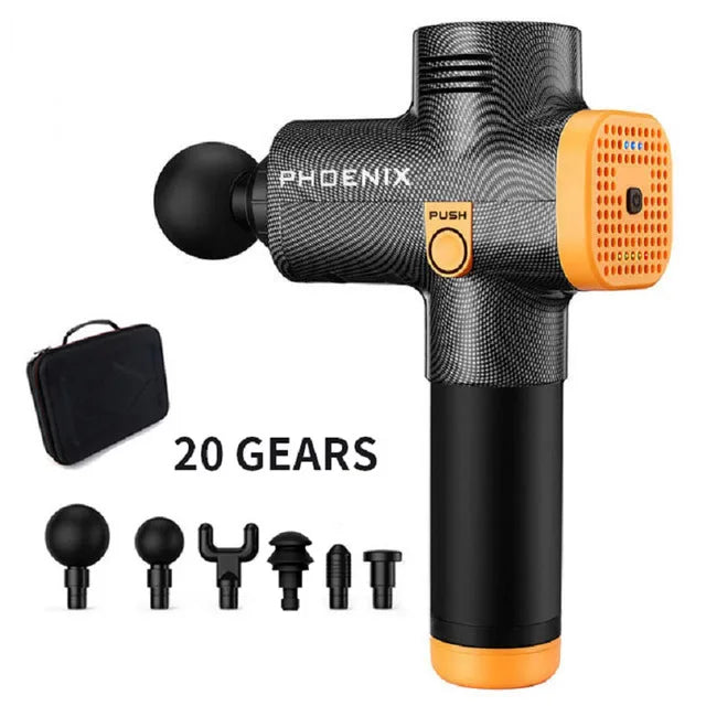 Phoenix A2 Massage Gun Deep Body Massager For Muscle Back Pain Relief Exercising Body and Relaxation Slimming Shaping Massager