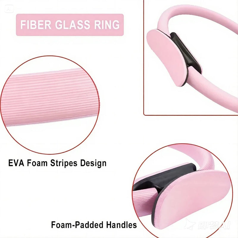 Yoga Fitness Ring Pilates Flexible Resistance Fitness Circle Women Girl Exercise Postpartum Training Ring For Pilates Equipment