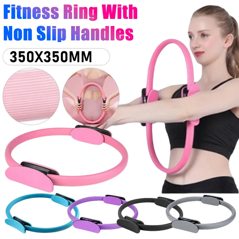 Yoga Fitness Ring Pilates Flexible Resistance Fitness Circle Women Girl Exercise Postpartum Training Ring For Pilates Equipment