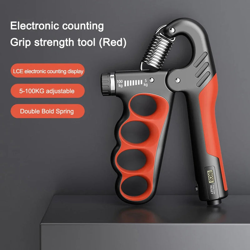 5-100 KG Hand Gripper Gym Wrist Expander Hand Strengthener Adjustable Muscle Building Hand Therapy Recovery Forearm Trainer