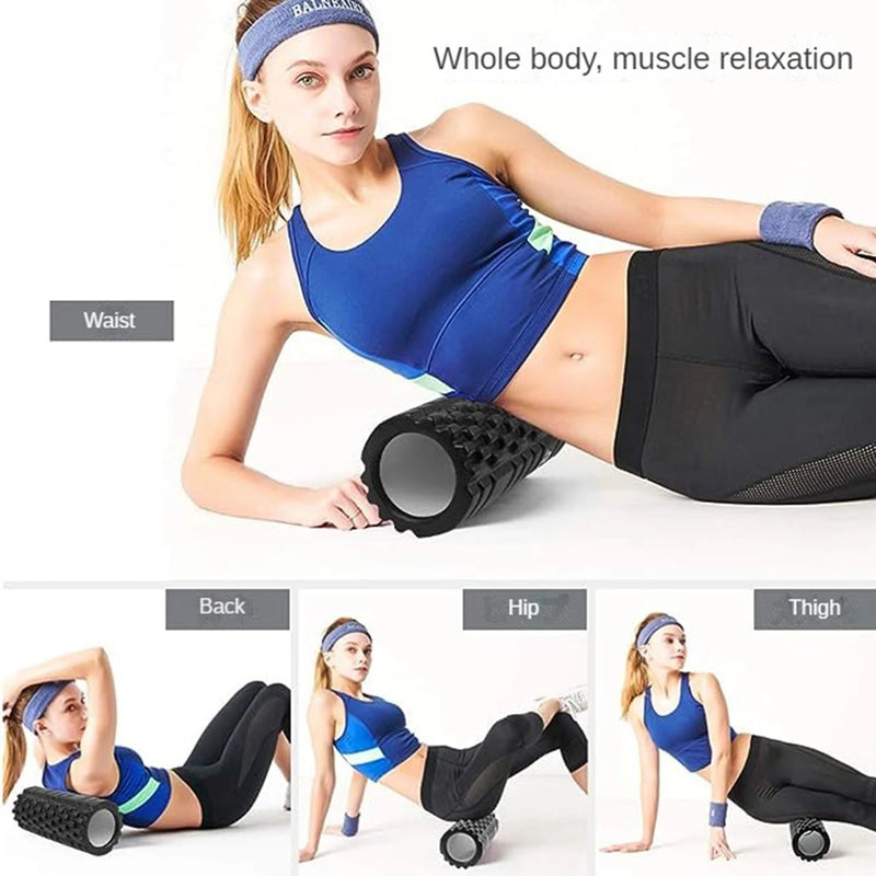 Thin leg artifact 33cm Yoga Column Foam Axis Massage roller Back Muscle  MassageThe grid Back training Muscle relaxation