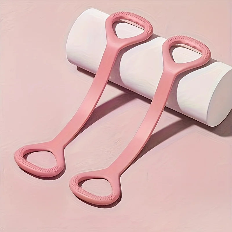 1PC 8-Shaped Silicone Resistance Band Extra Elastic Yoga Strap for Full-Body Workouts Fitness Stretching Back Waist Arm Training