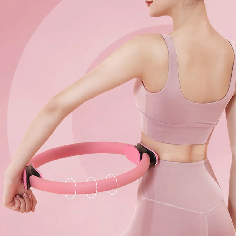 Yoga Fitness Ring Pilates Flexible Resistance Fitness Circle Women Girl Exercise Postpartum Training Ring For Pilates Equipment
