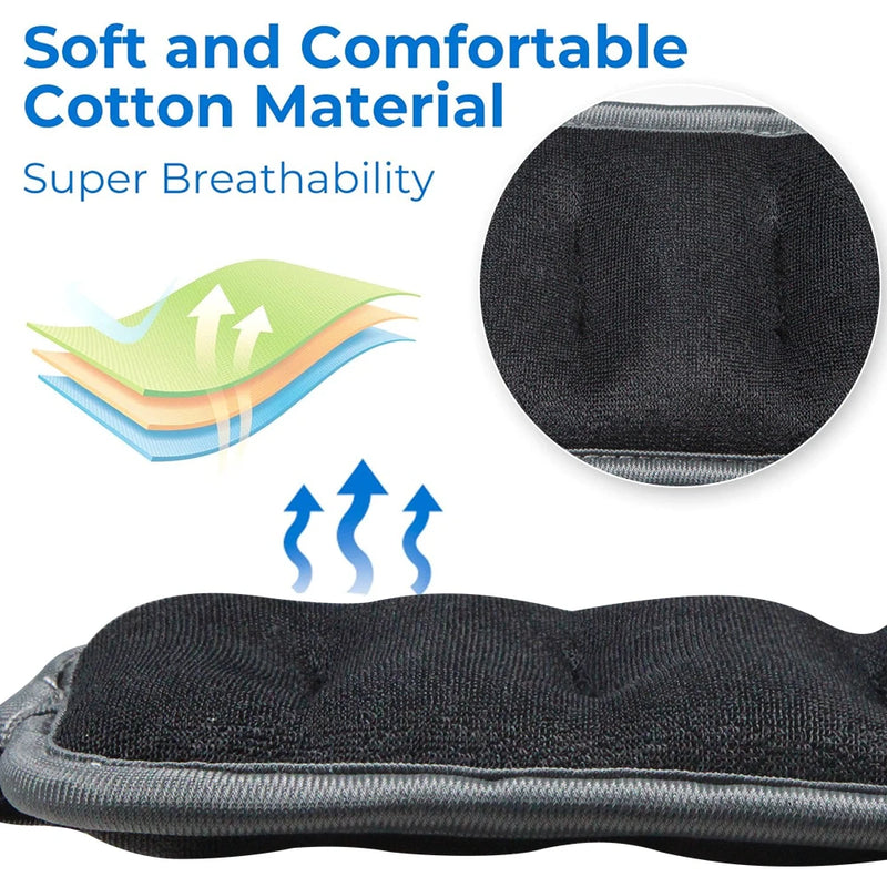 1Pair Adjustable Ankle & Wrist Weights (0.5kg/1kg) - Neoprene Leg Arm Straps for Running, Yoga - Strength Training for Women Men