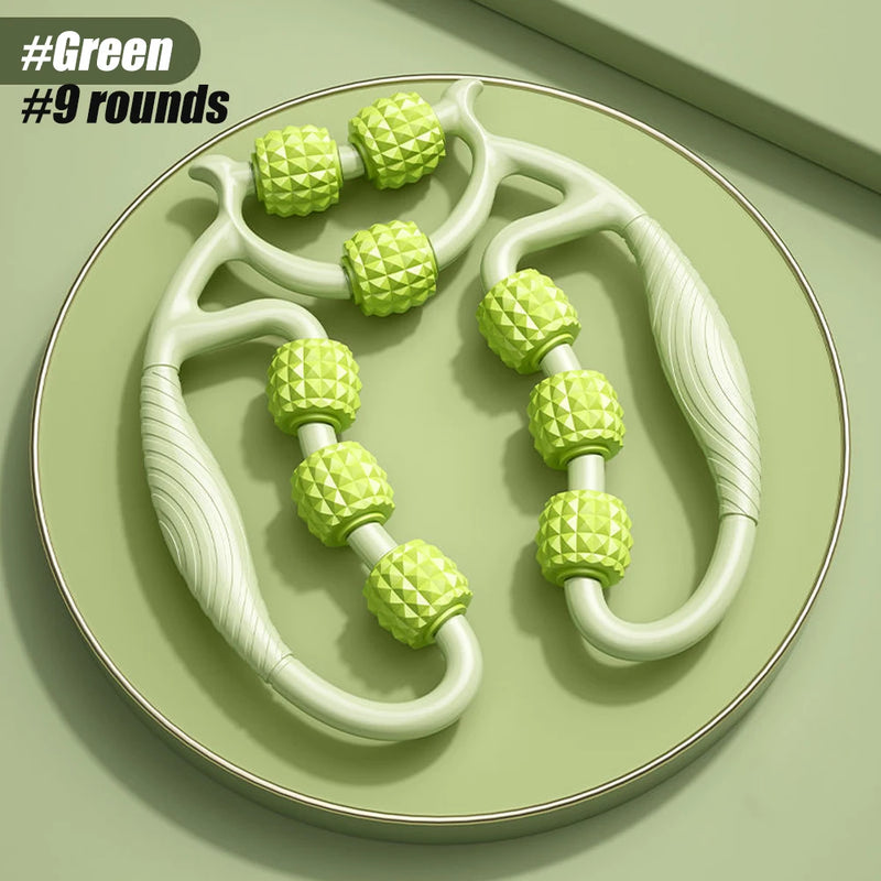 Round Massager Roller for Waist Abdominal Muscles Ring Leg Clip Stovepipe To Clear The Meridian Portable Cellulite Massage Tools